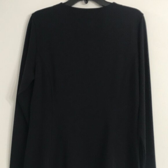Bad Birde Women's Long Sleeve High Slit Tunic in Black  size L NWT - Picture 5 of 8
